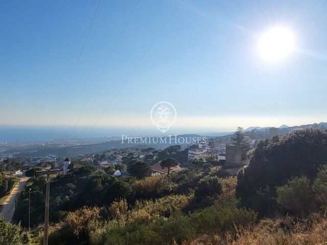 Plot with sea views in Mataró - Costa Barcelona