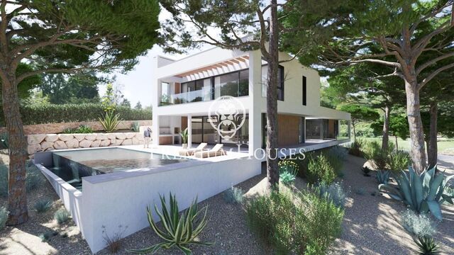Casa en construcció zona exclusiva del Mirador a Sant Andreu de Llavaneres amb piscina