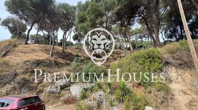 Land for sale in Premià de Dalt with sea views