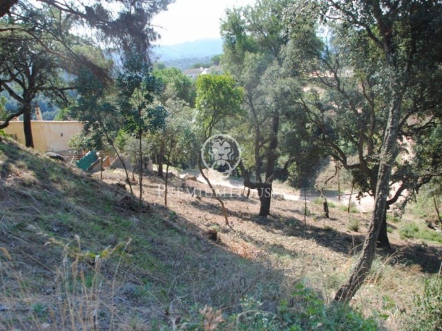 Porció de terreny edificable amb vistes a la mar en venda a Sant Cebrià de Vallalta