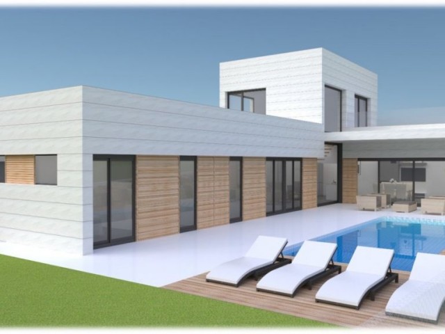 Projecte de casa nova amb jardí i piscina en Mas Alba